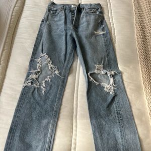 Agolde Baggy Ripped Jeans